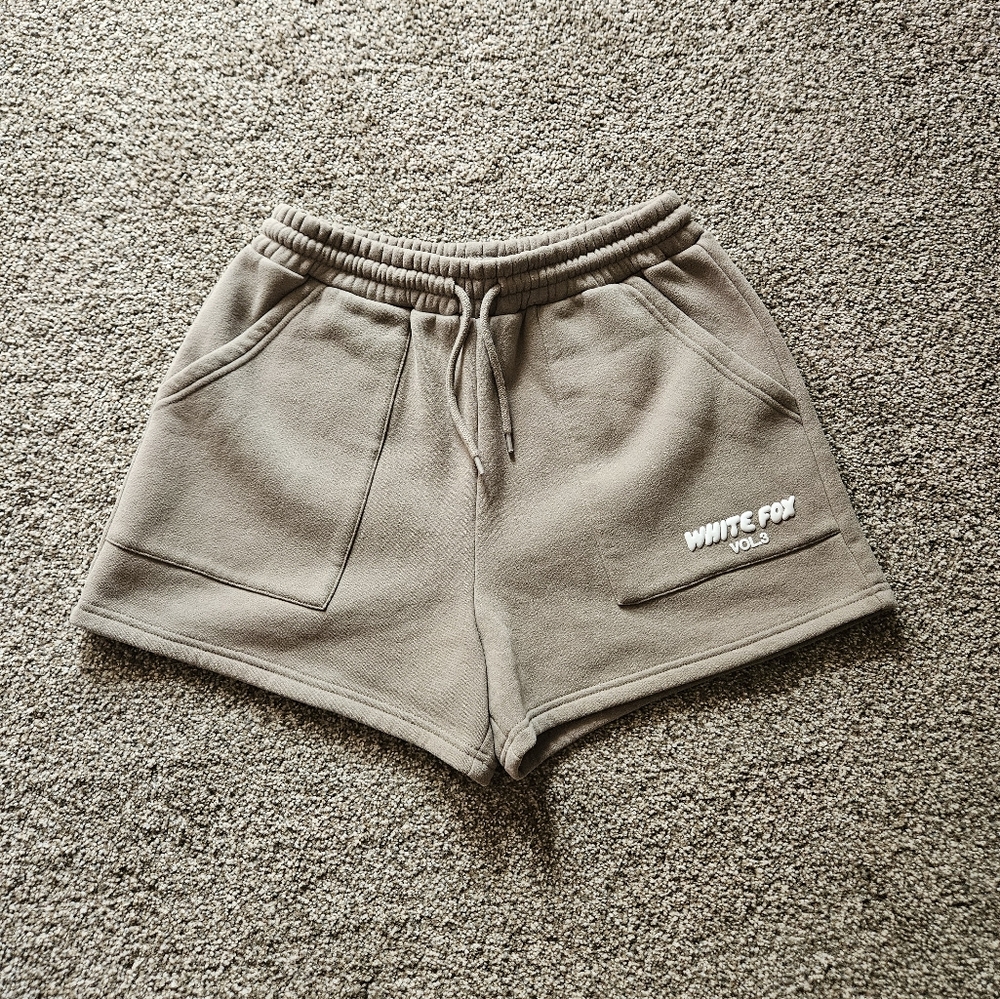 White Fox Boutique Tan Lounge Shorts